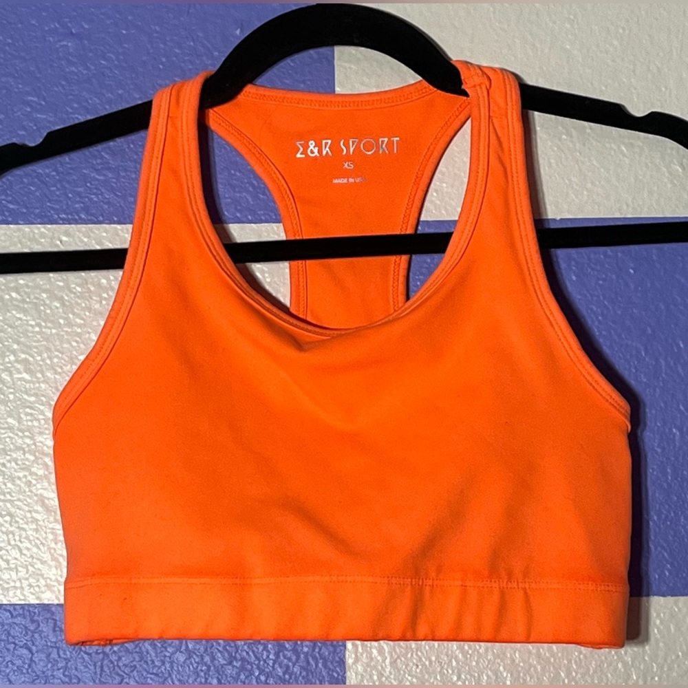 NWOT Electric & Rose Sports Bra in Orange Creamsicle - Size XS
